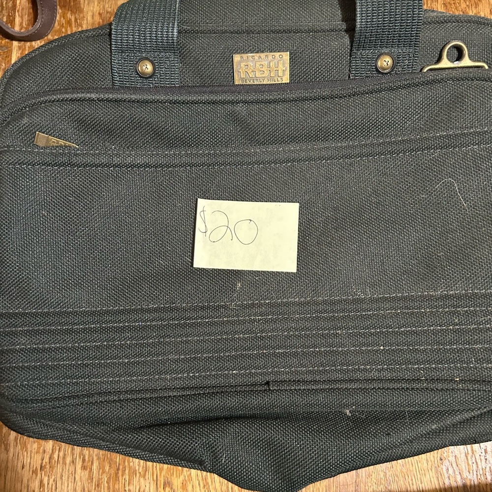 Black Durable Briefcase with Structured Design